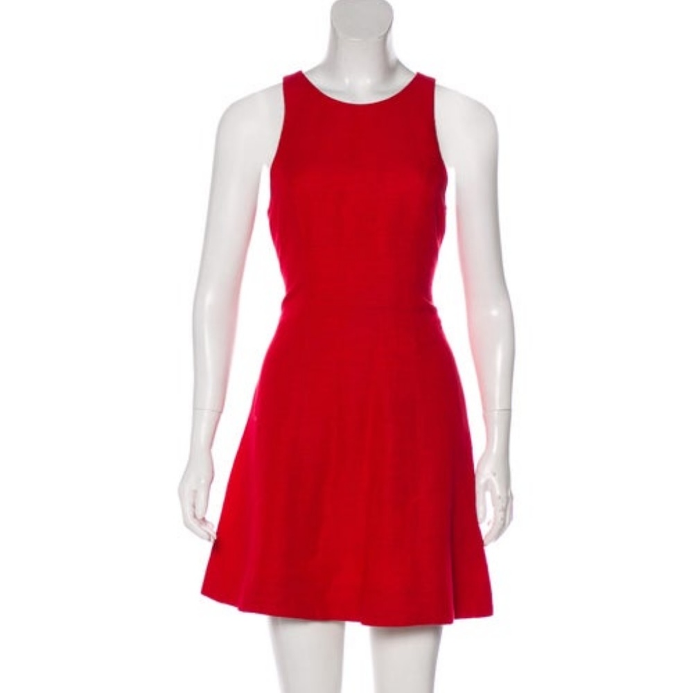 RAG & BONE Red Sleeveless Dress Black Zipper Back